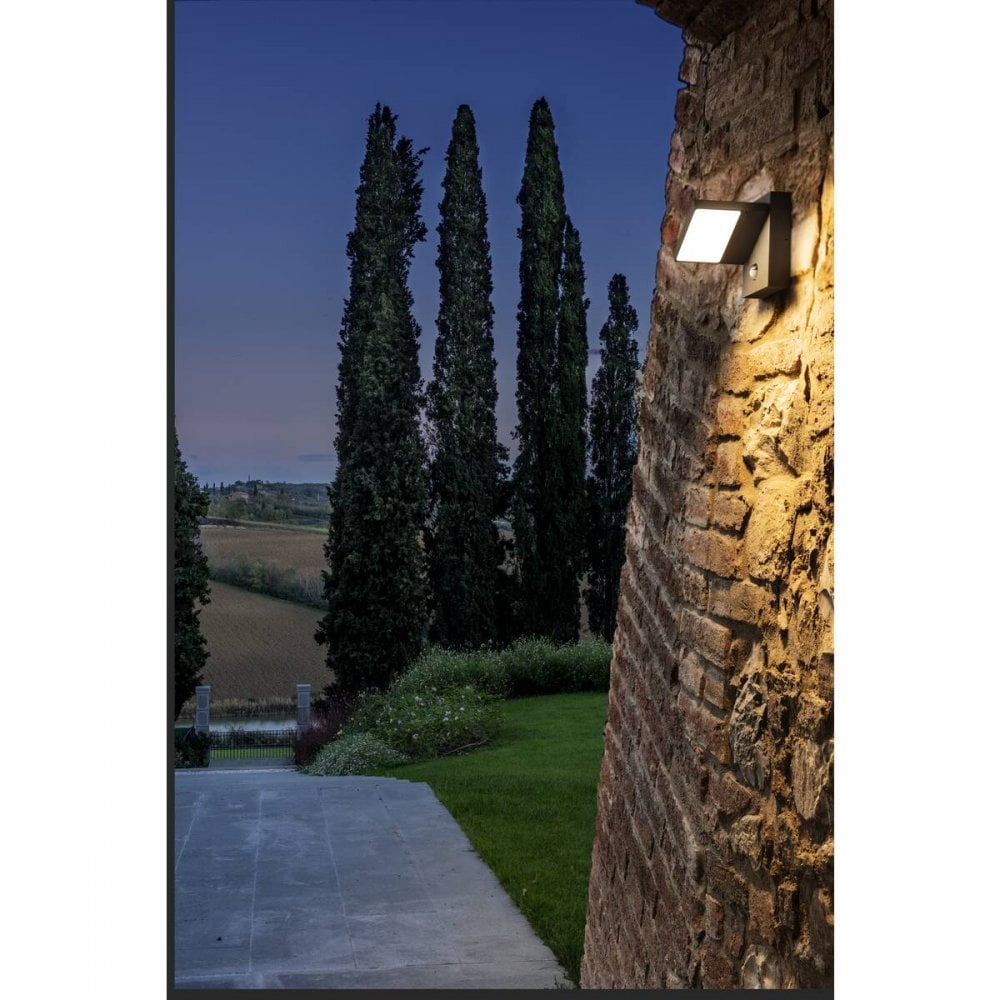 SLV Abridor Outdoor LED Wall Light with Sensor - Anthracite - Mains