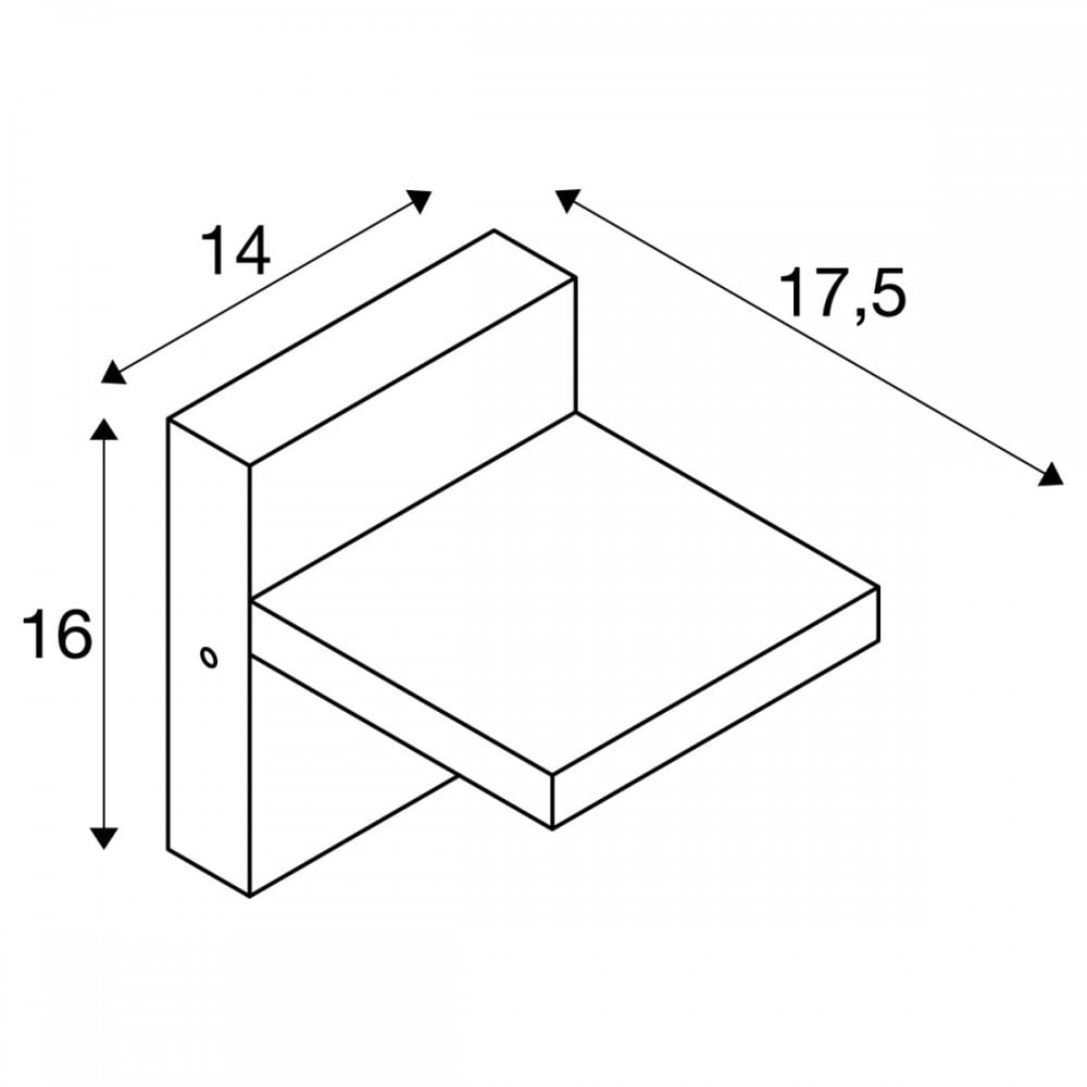 SLV Abridor Outdoor LED Wall Light with Sensor - Anthracite - Mains