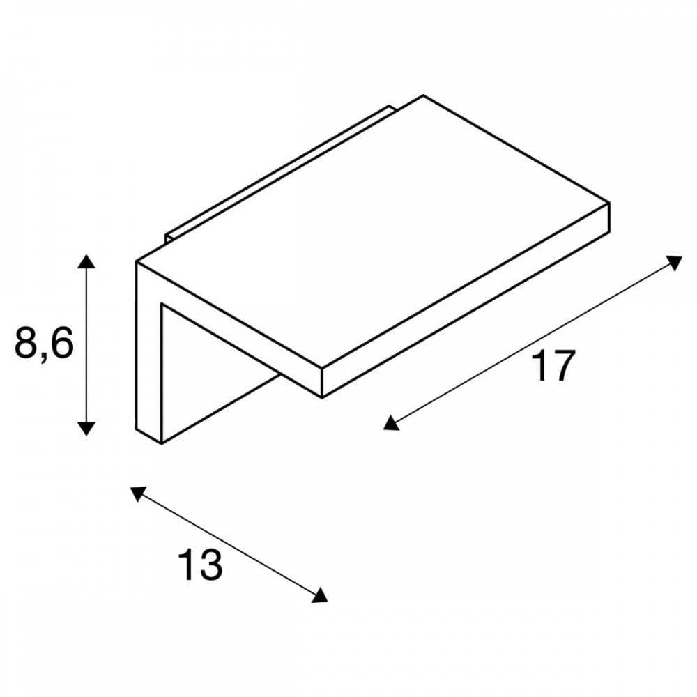 SLV Angolux Outdoor LED Wall Light - White - Mains