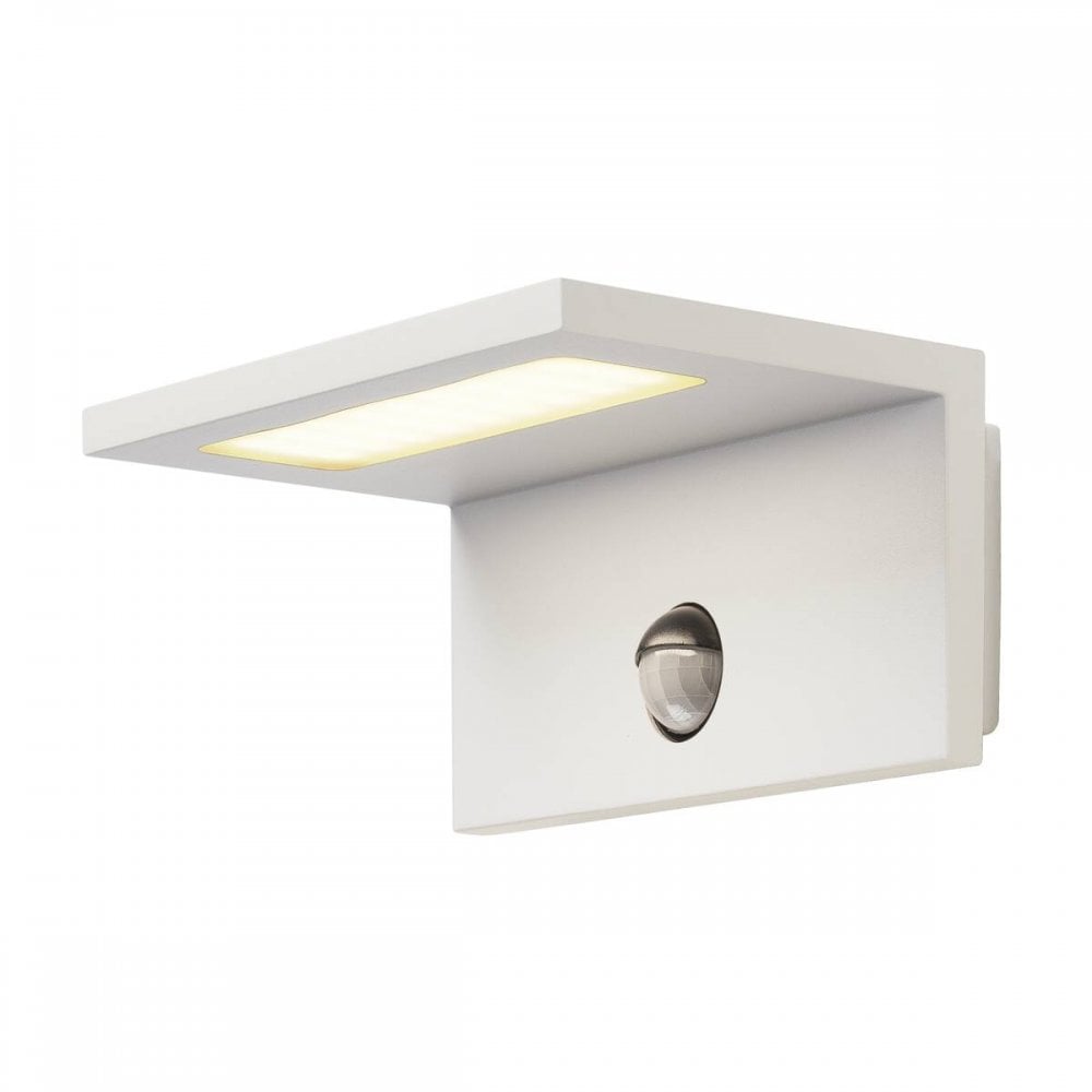 SLV Angolux Sensor Outdoor LED Wall Light - White - Mains