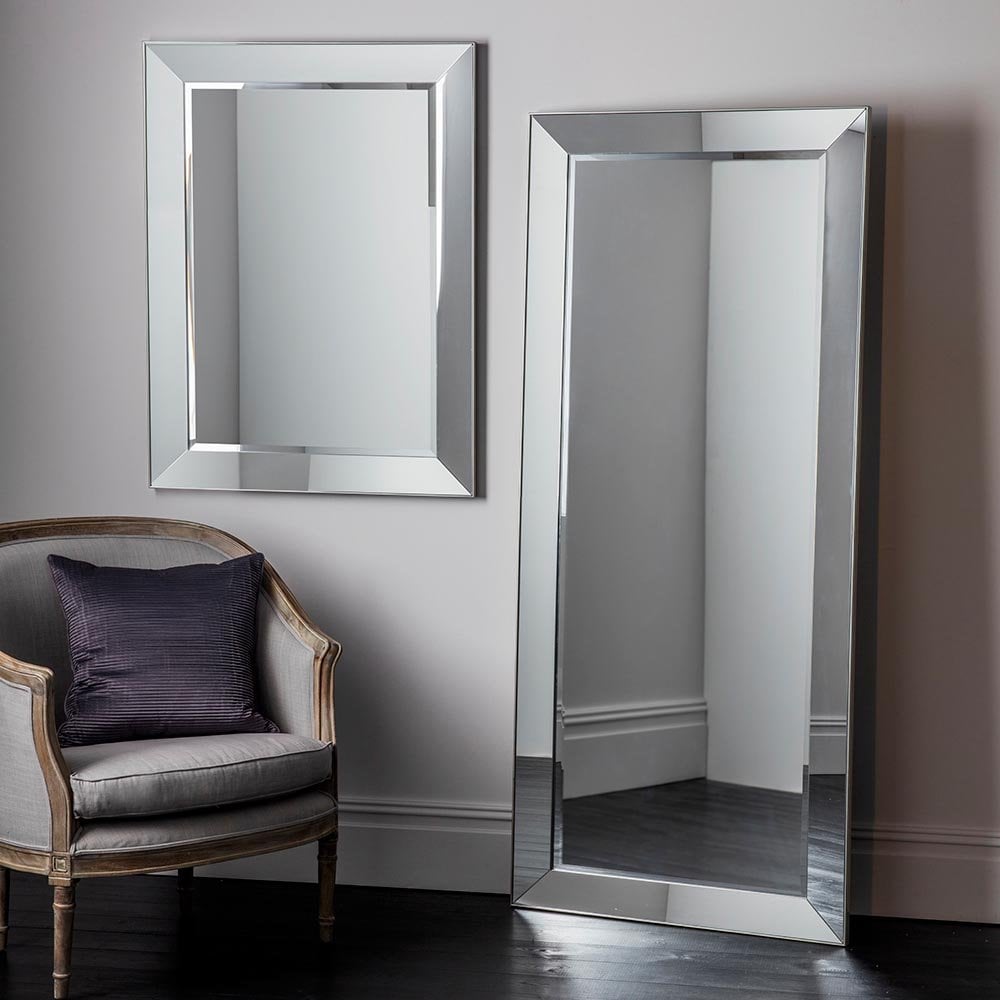 Mura Ocean Full Length Leaner Mirror - Mirrored Frame Frame