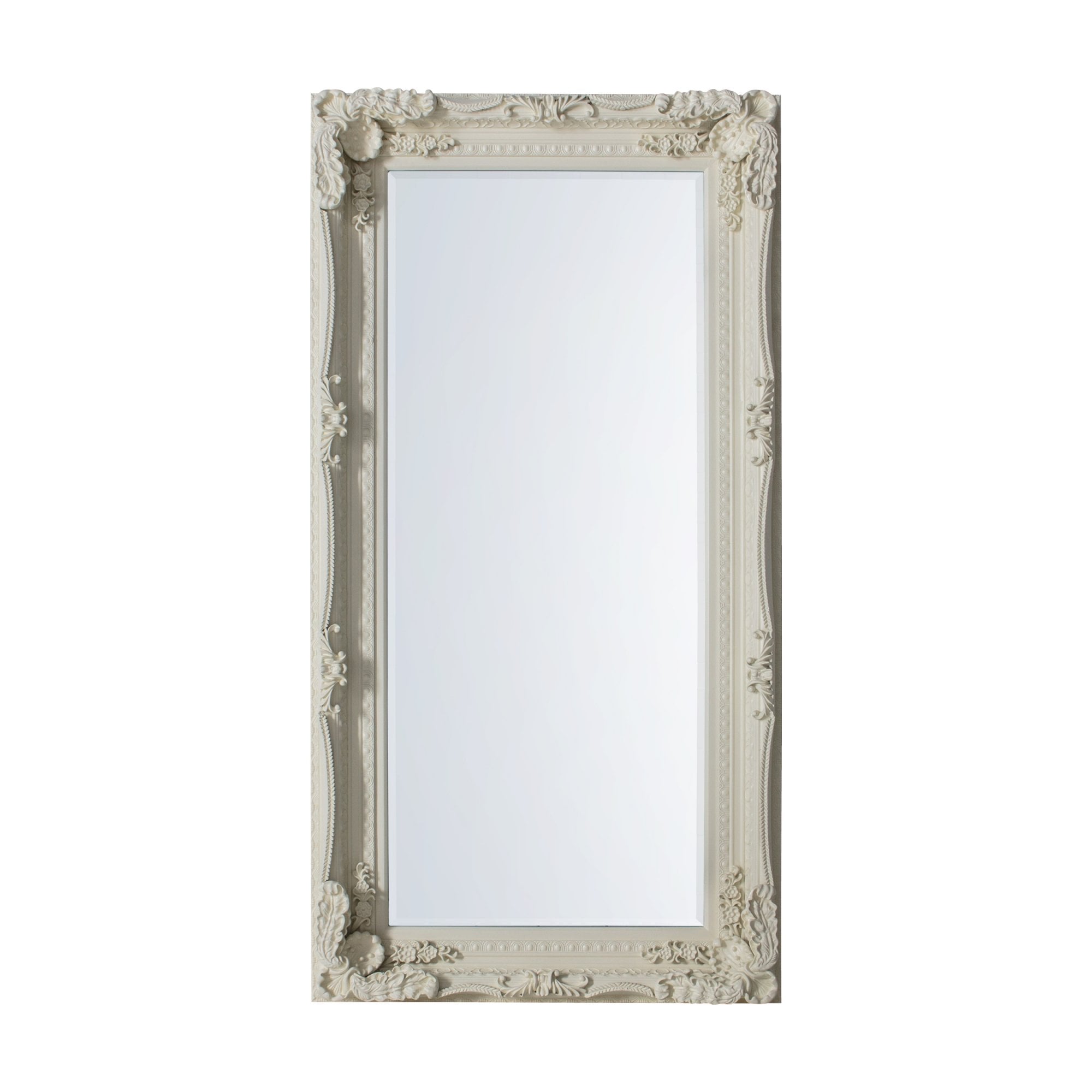 Mura Collier Full Length Leaner Mirror - French White