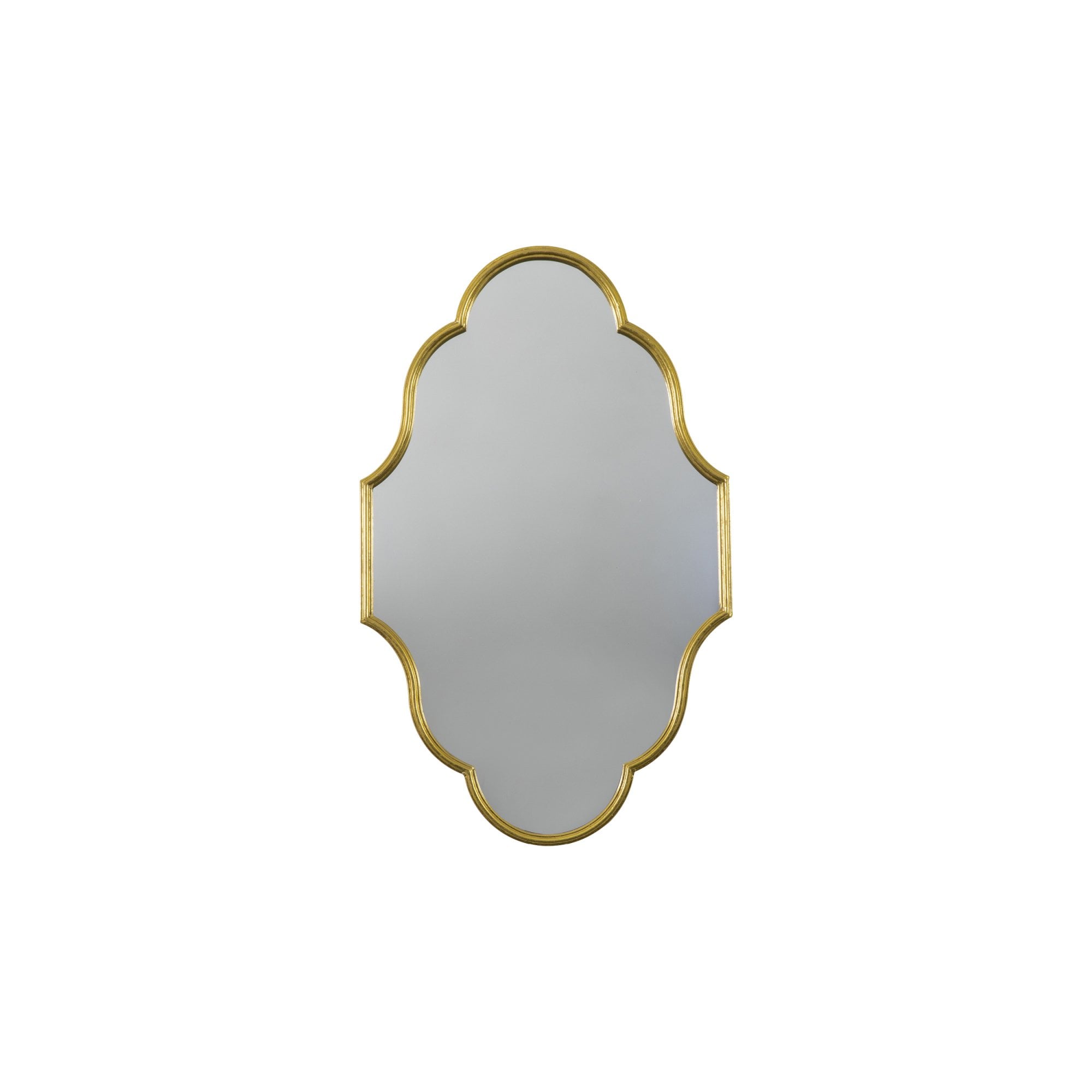 Mura Barrett Ellipse Wall Mirror - Aged Gold Frame