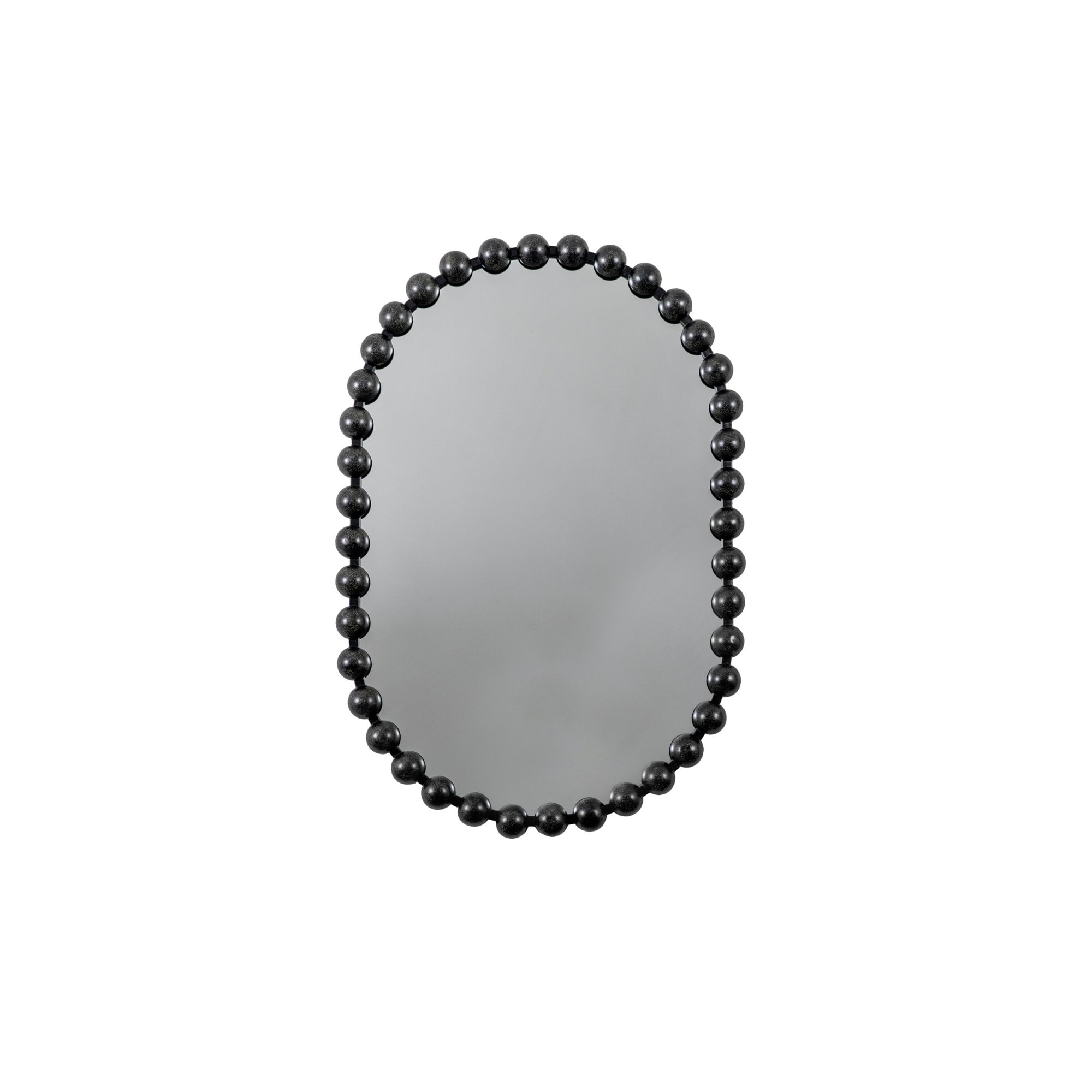 Mura Hayman Ellipse Wall Mirror - Aged Black