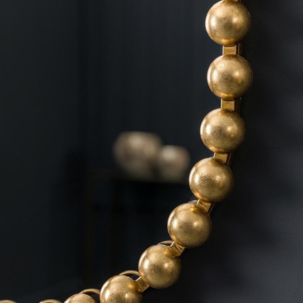 Mura Hayman Ellipse Wall Mirror - Aged Gold