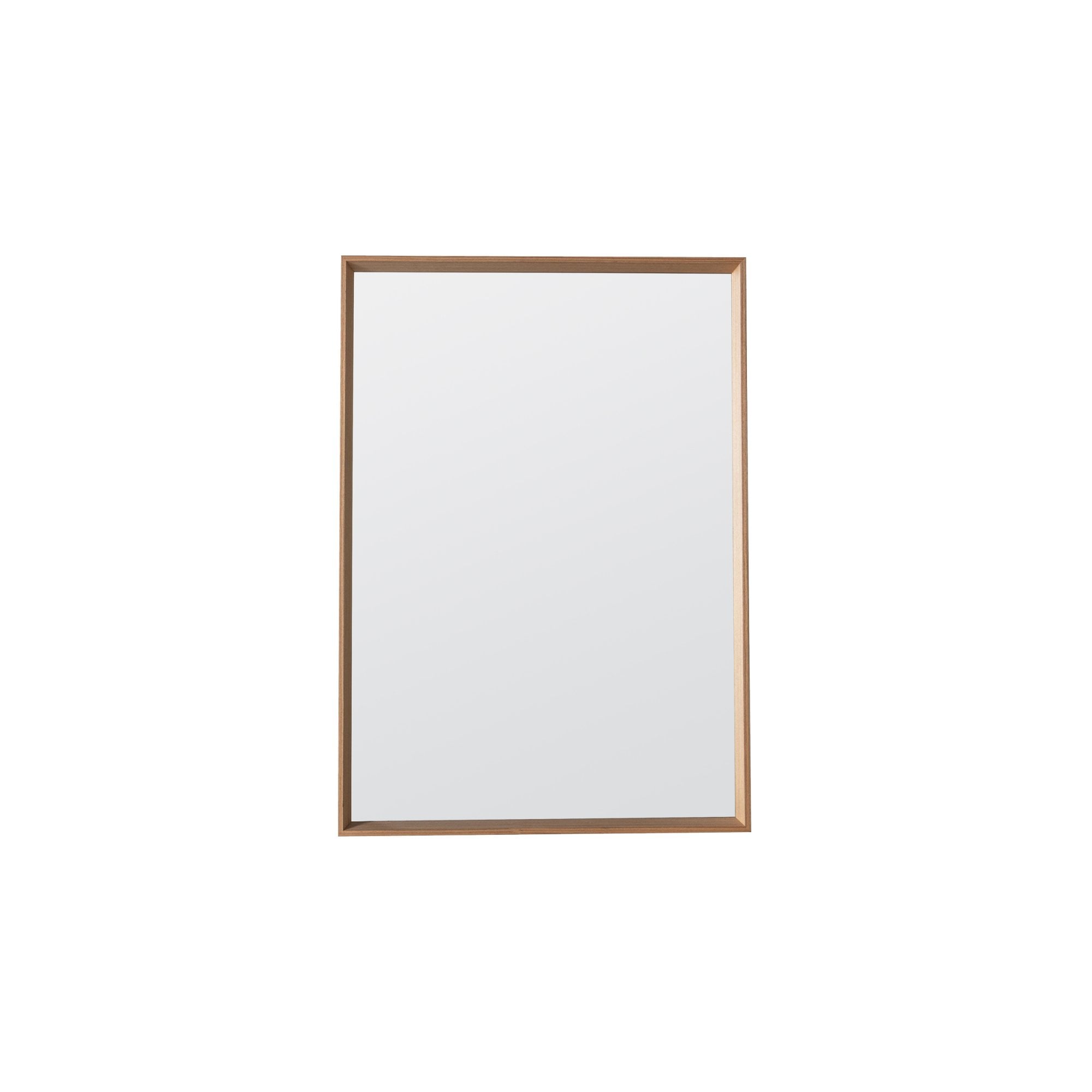 Mura Hope Rectangle Wall Mirror - Oak Veneer