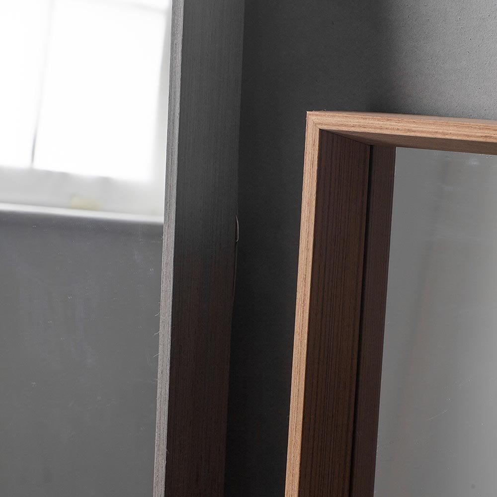 Mura Hope Rectangle Wall Mirror - Oak Veneer