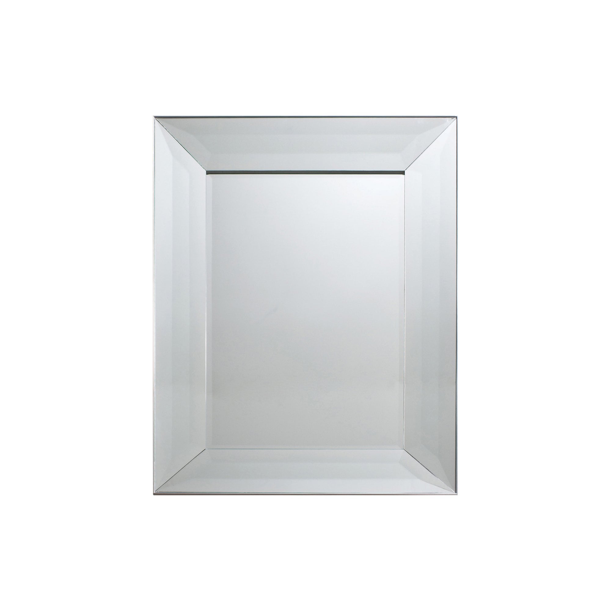 Mura Havelock Rectangle Wall Mirror - Satin Silver
