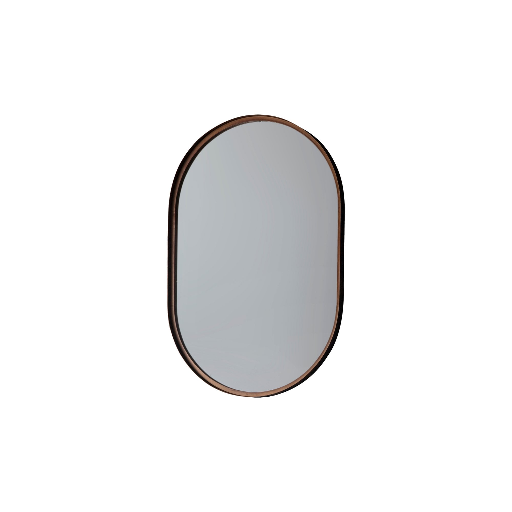 Mura Berwick Ellipse Wall Mirror - Aged Bronze
