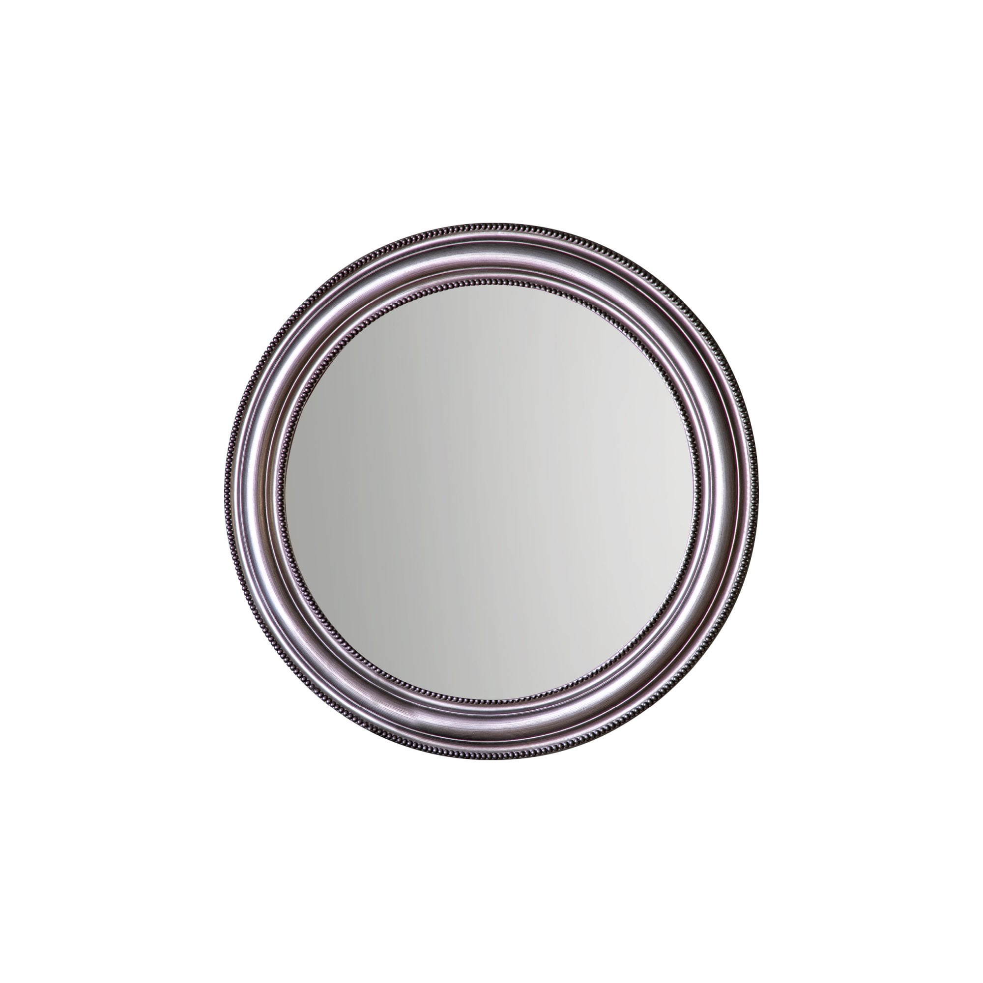 Mura Flinders Round Glass Wall Mirror - Pewter
