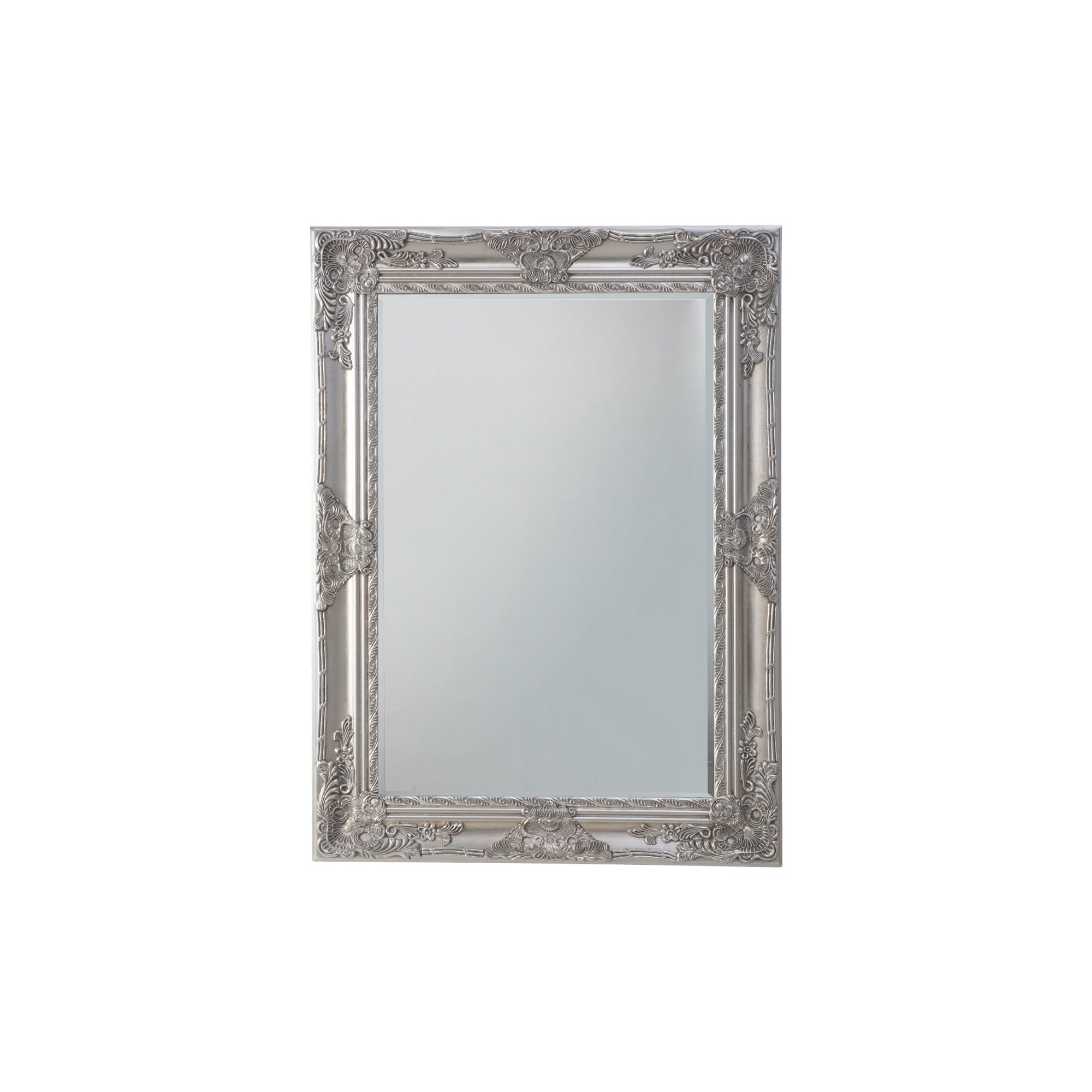 Mura Kenwick Rectangle Wall Mirror - Silver Leaf
