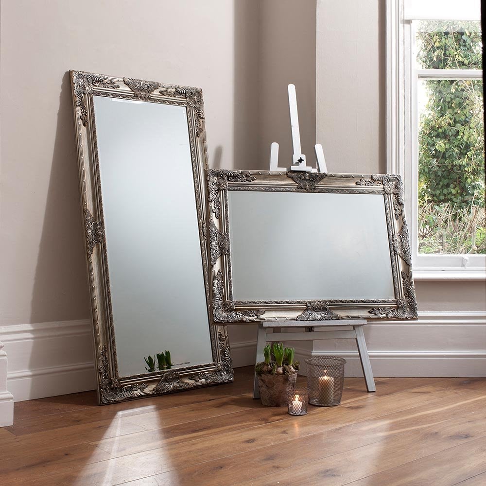 Mura Kenwick Rectangle Wall Mirror - Silver Leaf