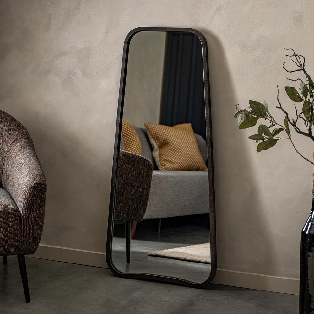 Mura Carr Tapered Full Length Leaner Mirror - Matt Black
