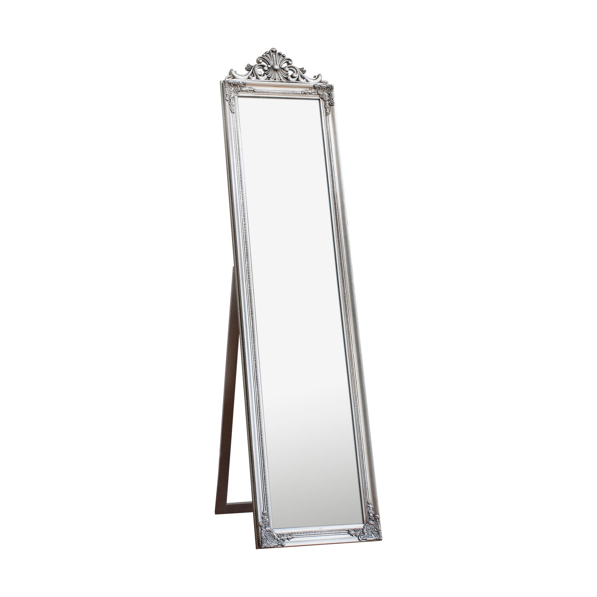 Mura Bourke Cheval Full Length Mirror - Silver Leaf
