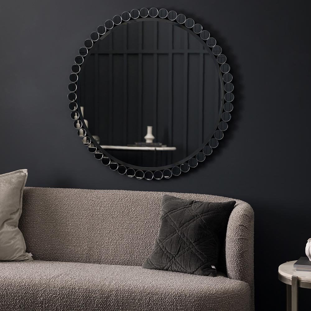 Mura Eagle Large Round Wall Mirror - Multi-Disc Frame