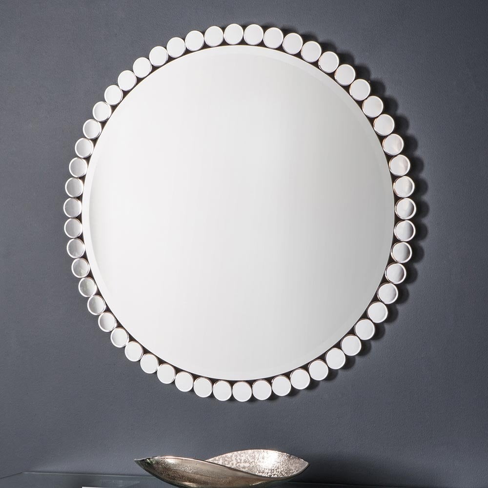 Mura Eagle Large Round Wall Mirror - Multi-Disc Frame