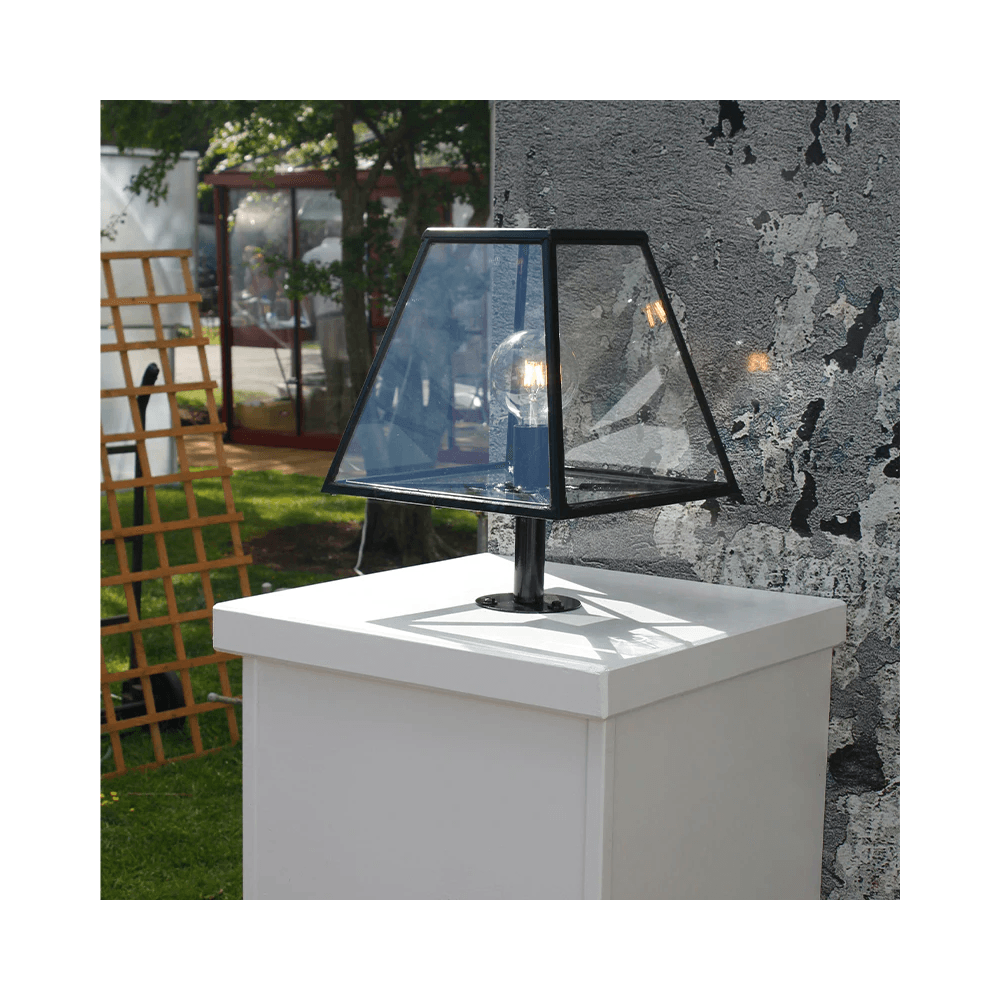 Harte Contemporary 0.53m Pier Light - Galvanised Steel