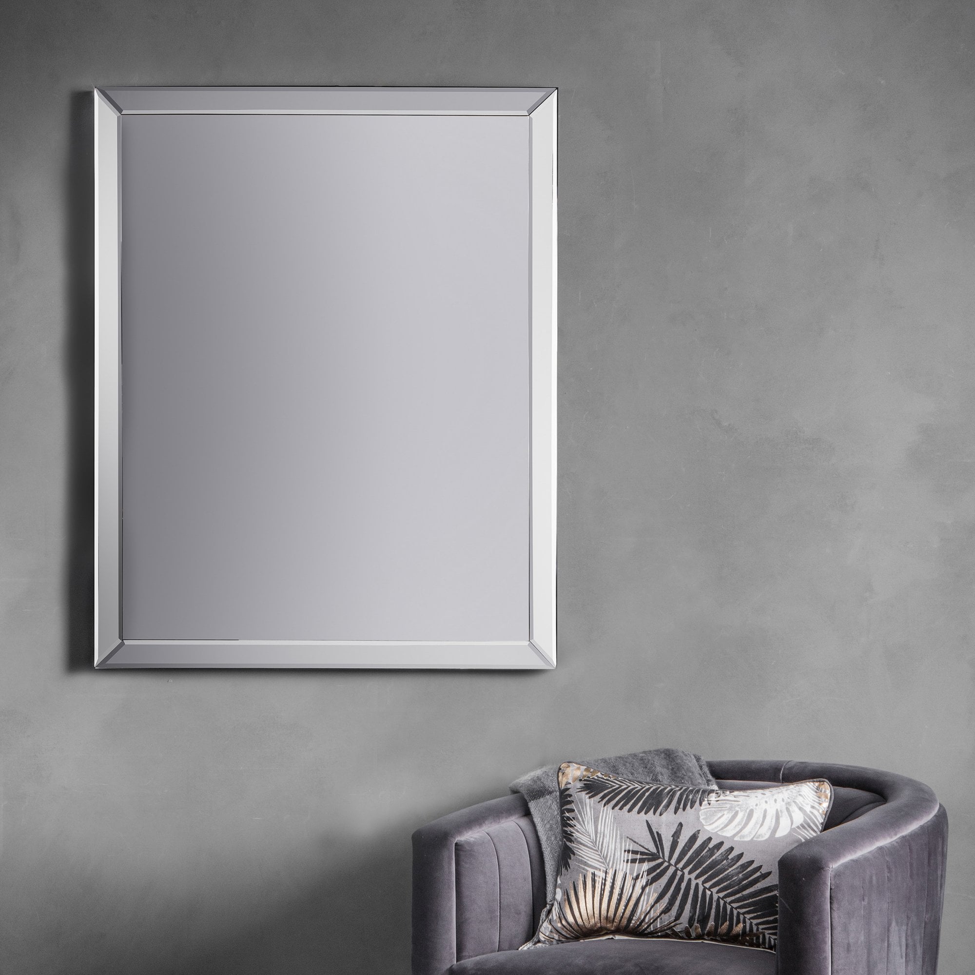 Mura Charlotte Large Wall Mirror - Silver