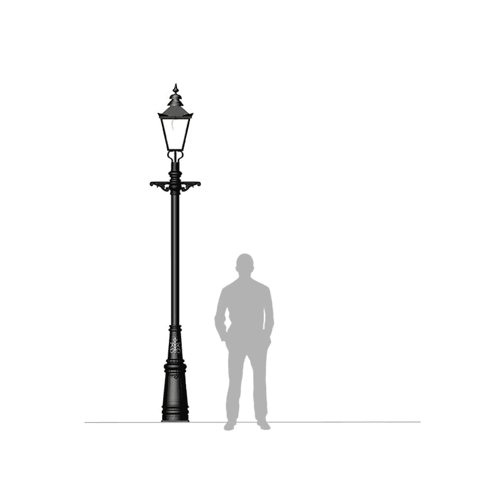 Harte Victorian Traditional 3.5m Lamp Post - Cast Iron