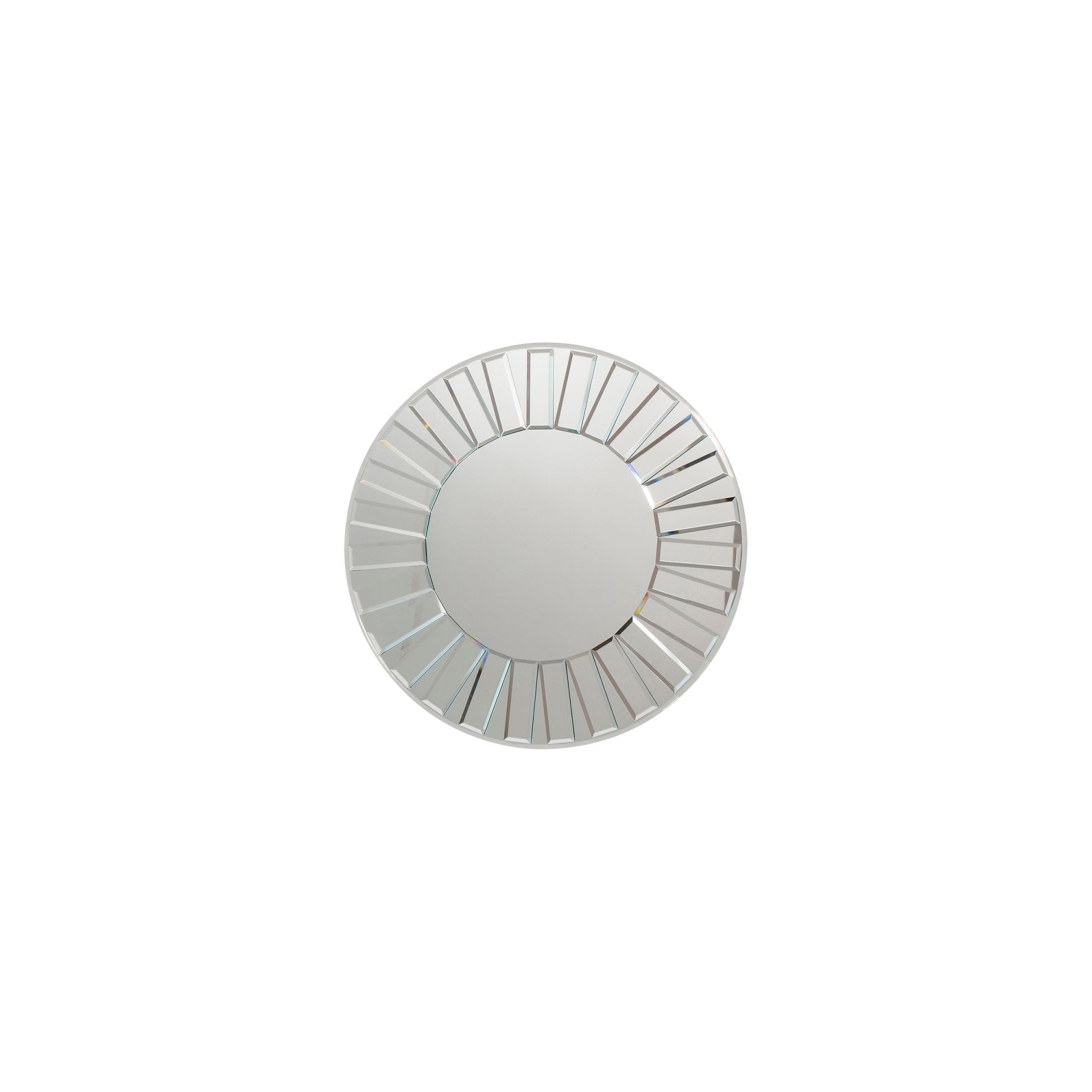 Mura Stanley Round Wall Mirror - Mirrored Frame Mosaic Frame