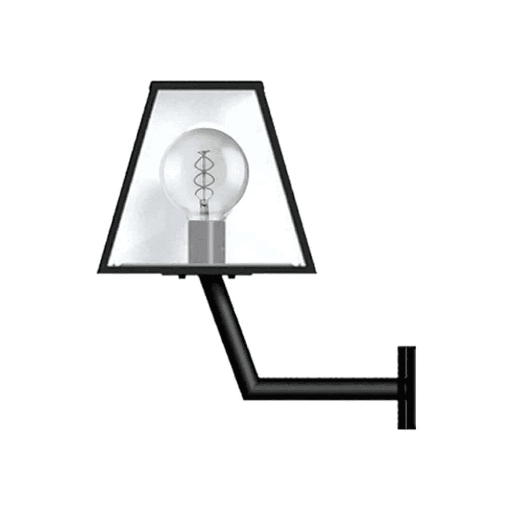 Harte Contemporary 0.5m Wall Light - Galvanised Steel With Wall Bracket