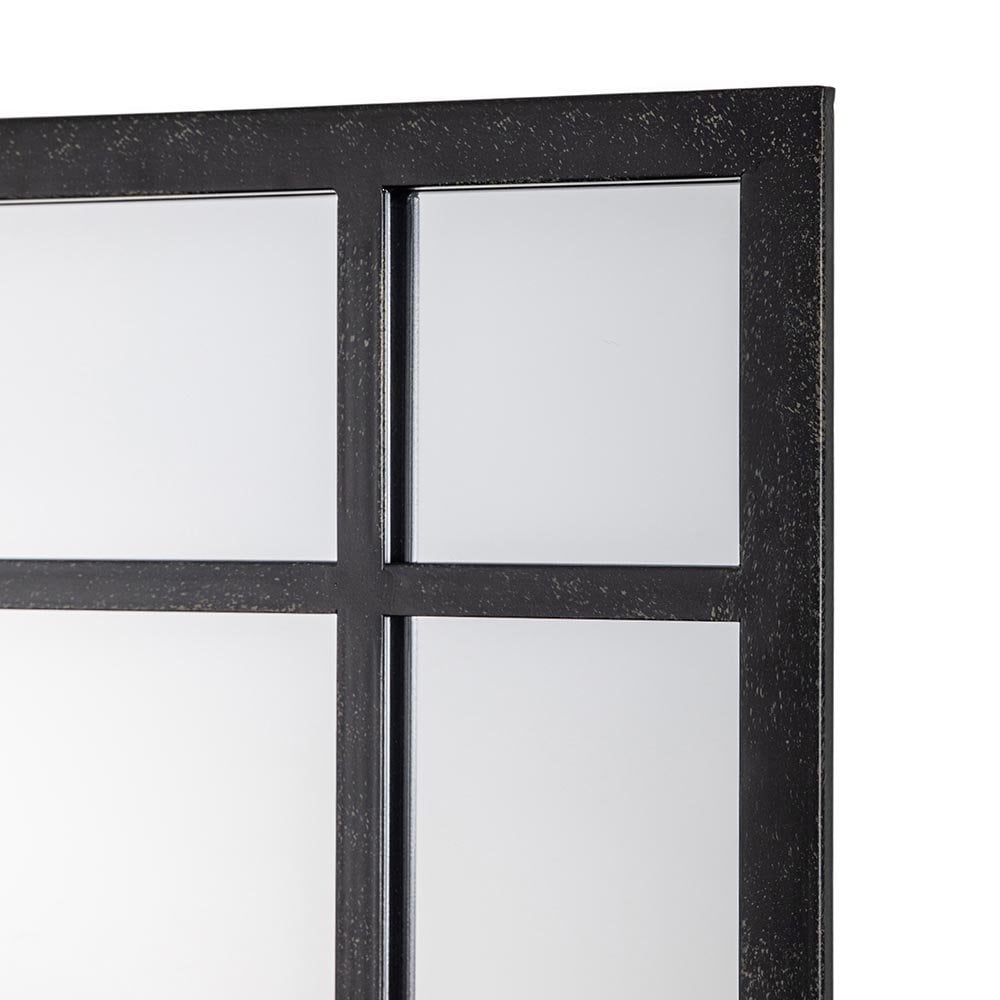 Mura Margaret Large Rectangle Full Length Wall Mirror - Aged Black