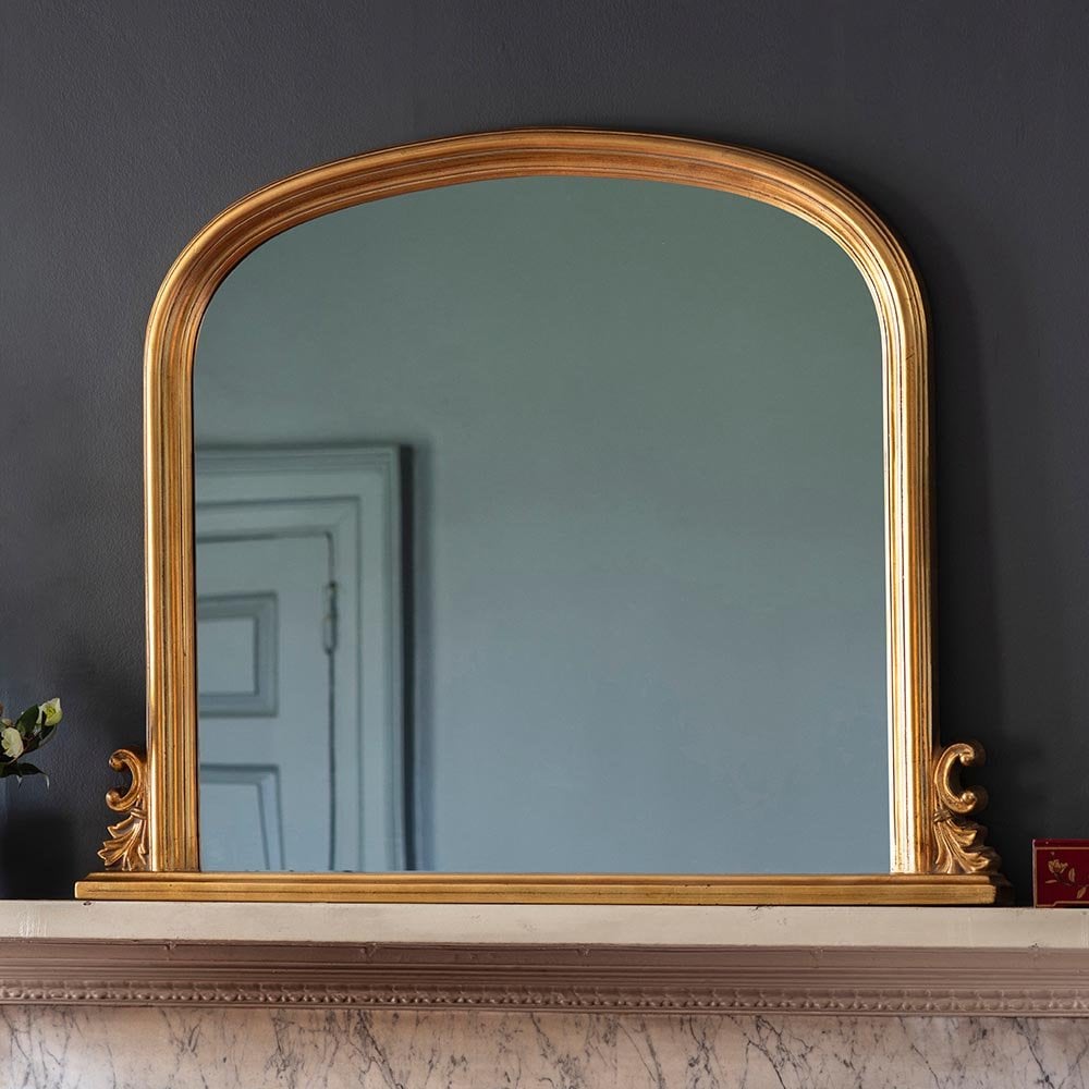 Mura Darlinghurst Arch Over Mantle Mirror - Gold Leaf