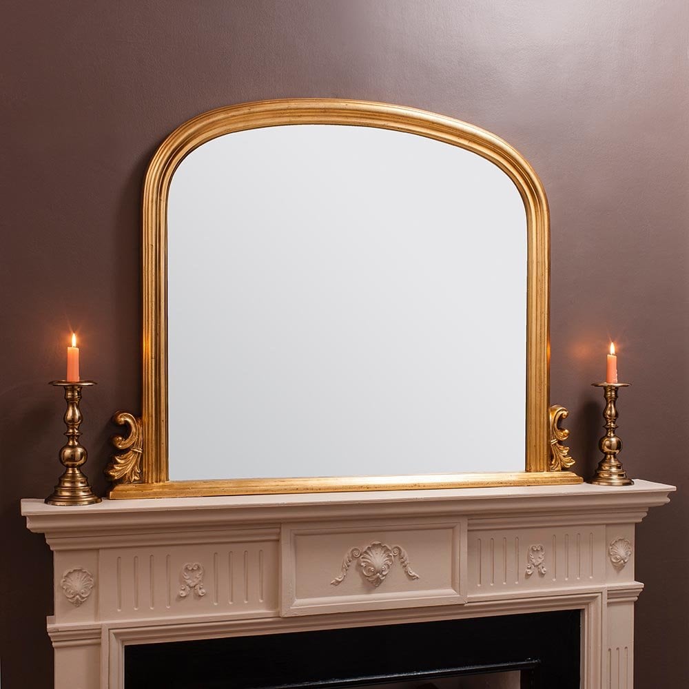 Mura Darlinghurst Arch Over Mantle Mirror - Gold Leaf