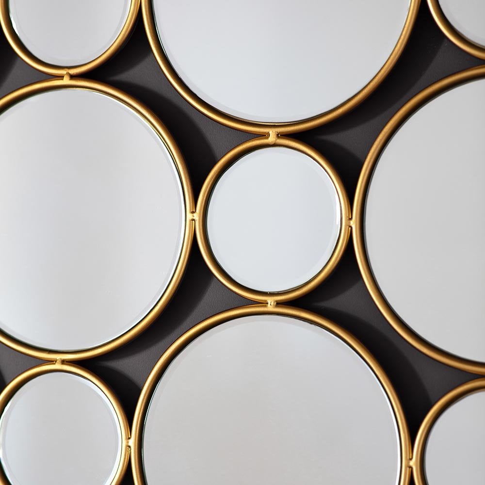 Mura Waymouth Interlinking Decorative Wall Mirror - Satin Gold