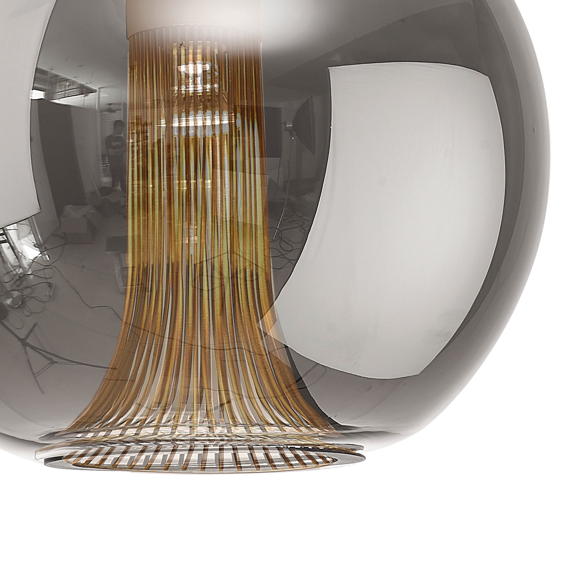 Mantra Kriss 1 Light Squircle Pendant - Black