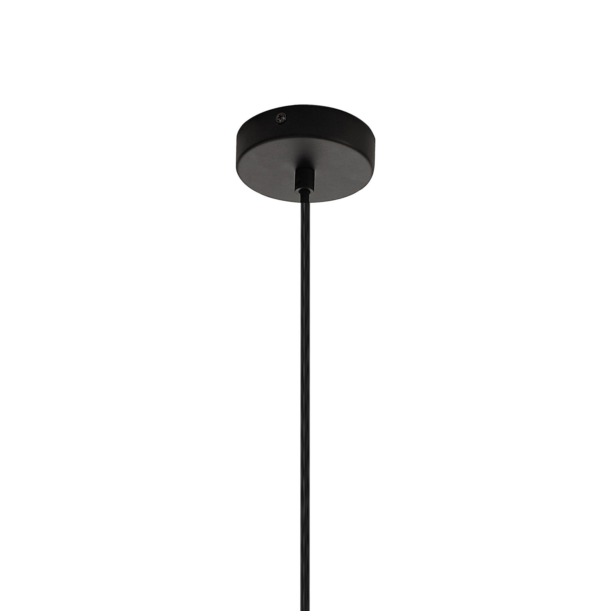 Mantra Kriss 1 Light Squircle Pendant - Black