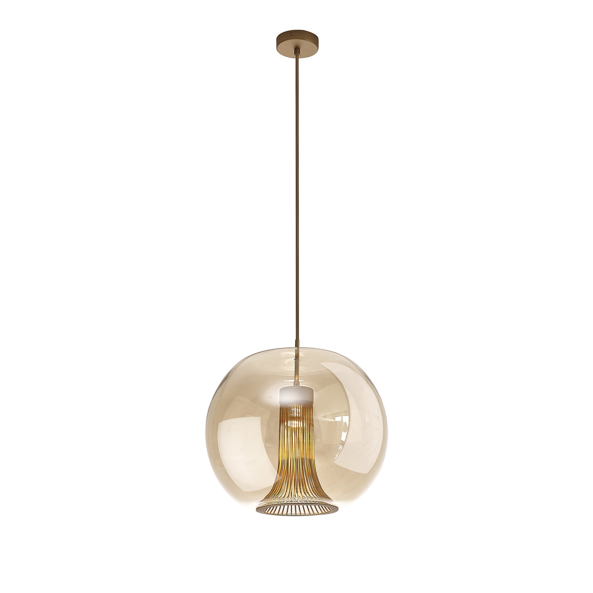 Mantra Kriss 1 Light Squircle Pendant - Bronze