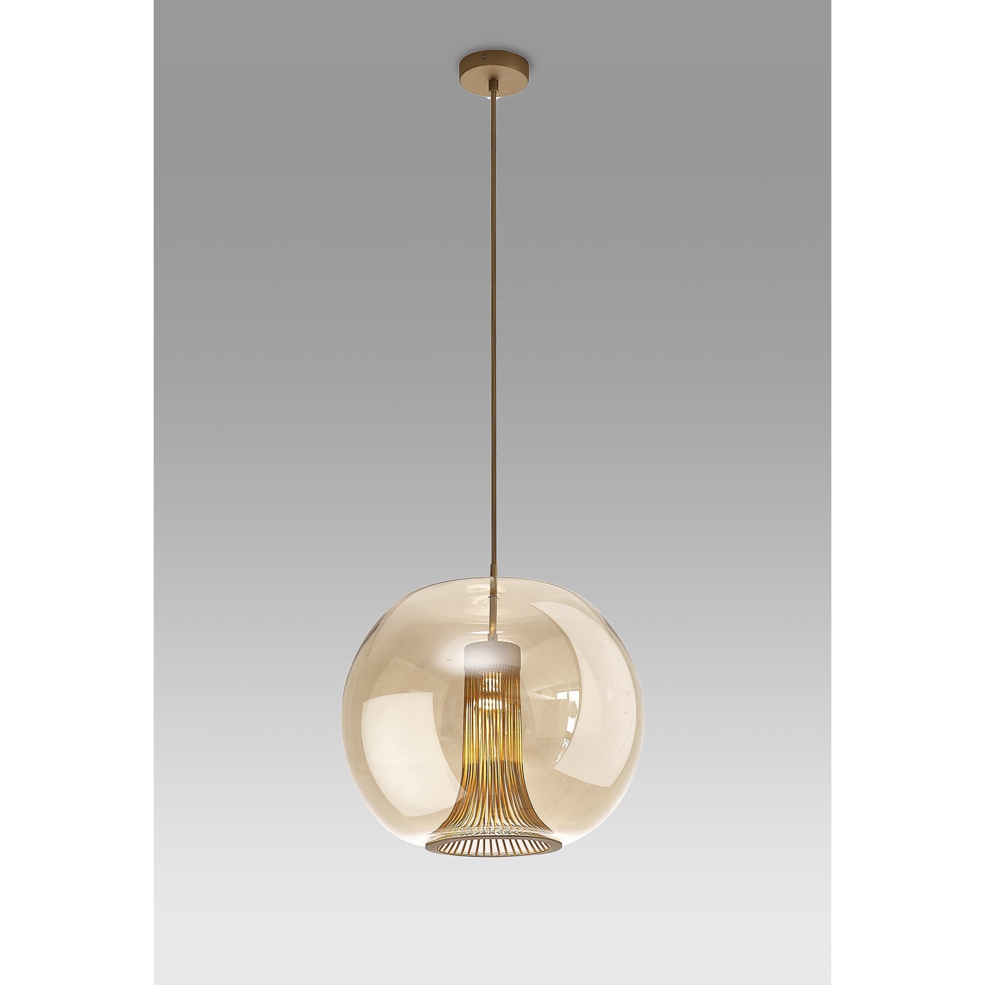 Mantra Kriss 1 Light Squircle Pendant - Bronze