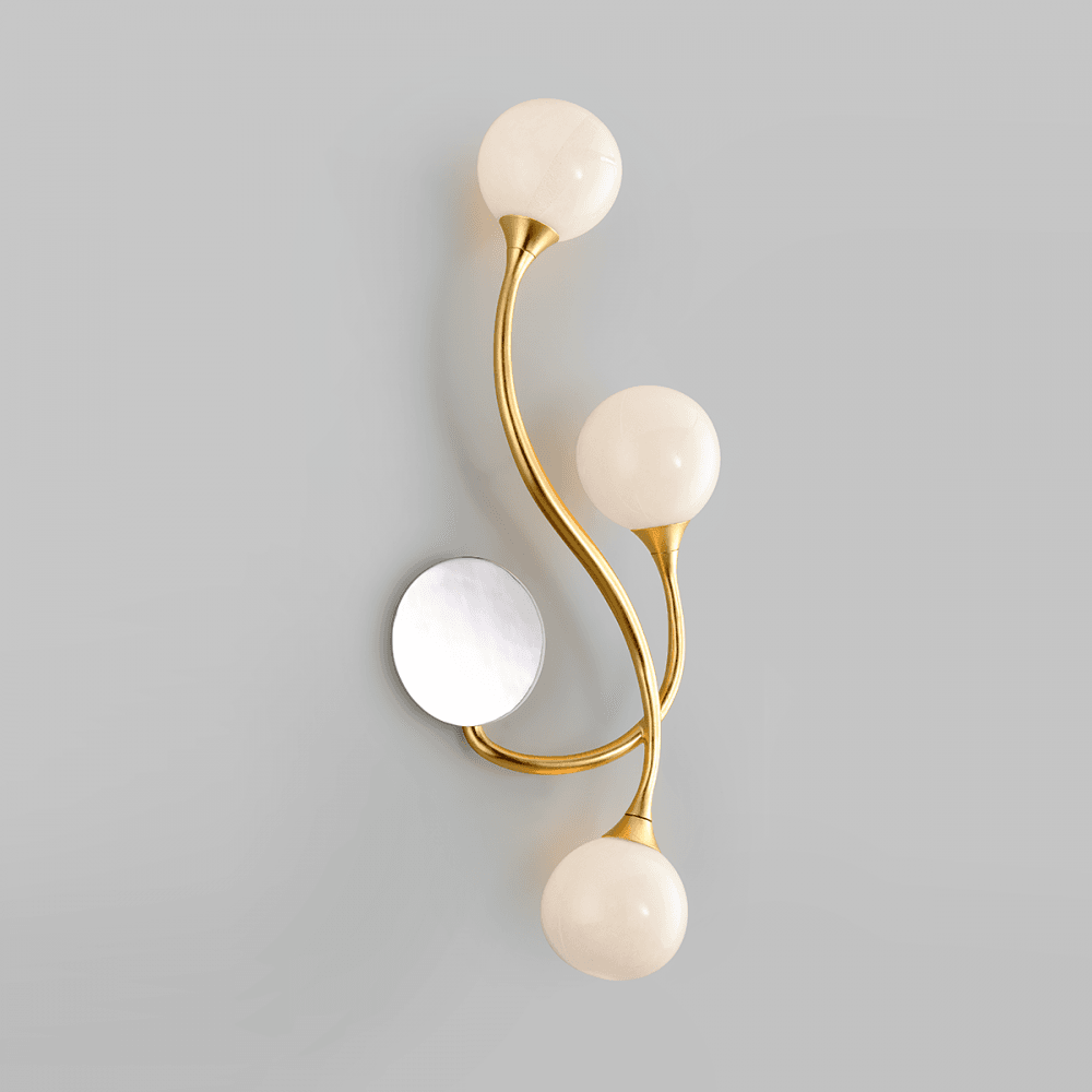 Corbett Signature 3 Light Wall Sconce Light - Gold Leaf