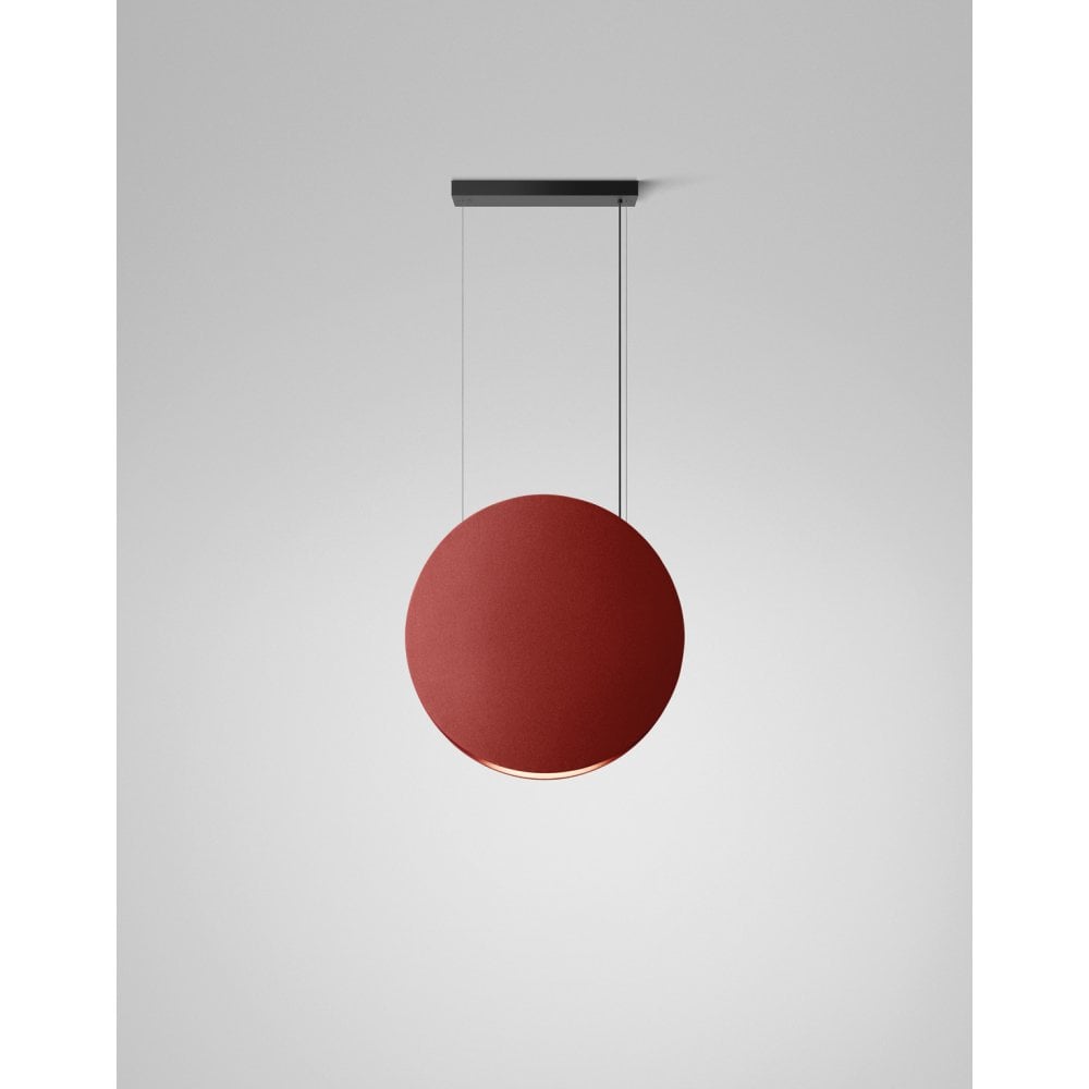 Bover Noren S/85 Small Round Acoustic Pendant - Terracotta