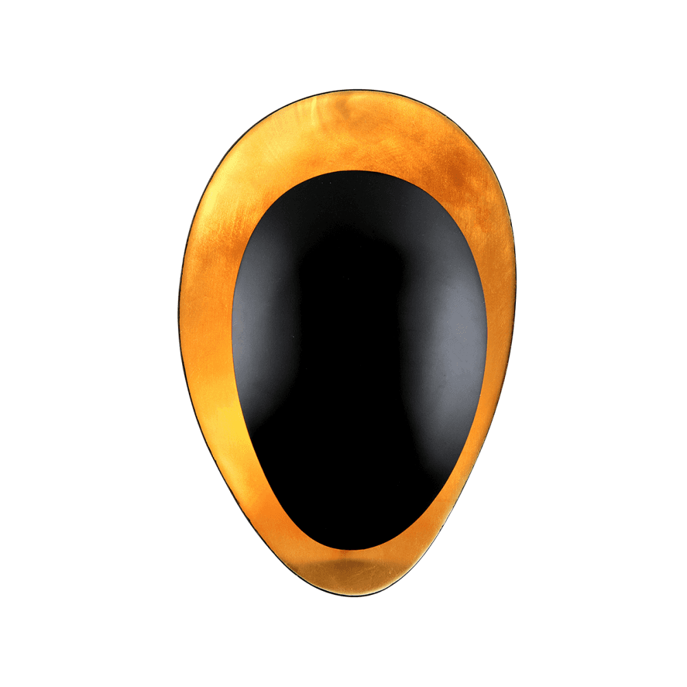 Corbett Ginger 1 Light Wall Sconce Light - Gold Leaf & Black