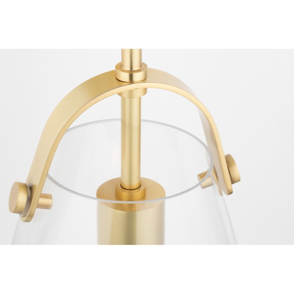 Mitzi Karin 1 Light Large Pendant - Aged Brass