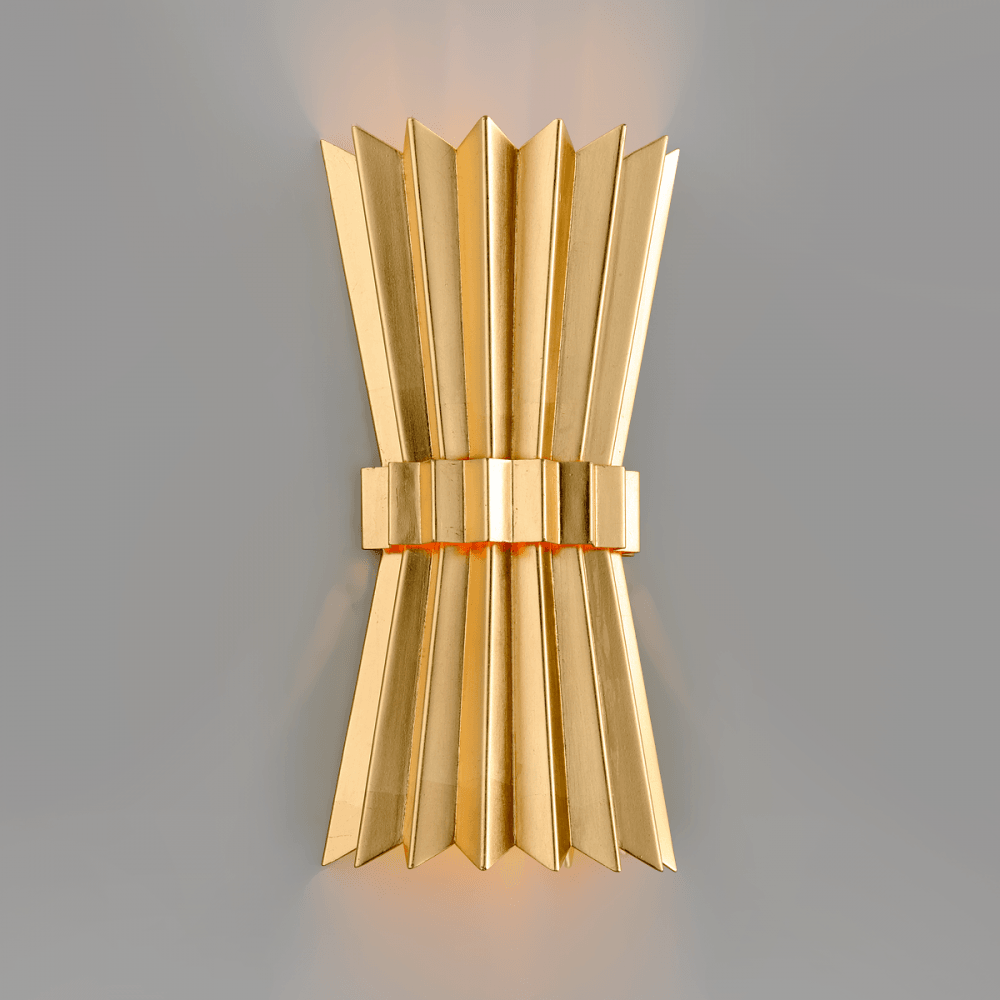 Corbett Moxy 2 Light Wall Sconce Light - Gold Leaf