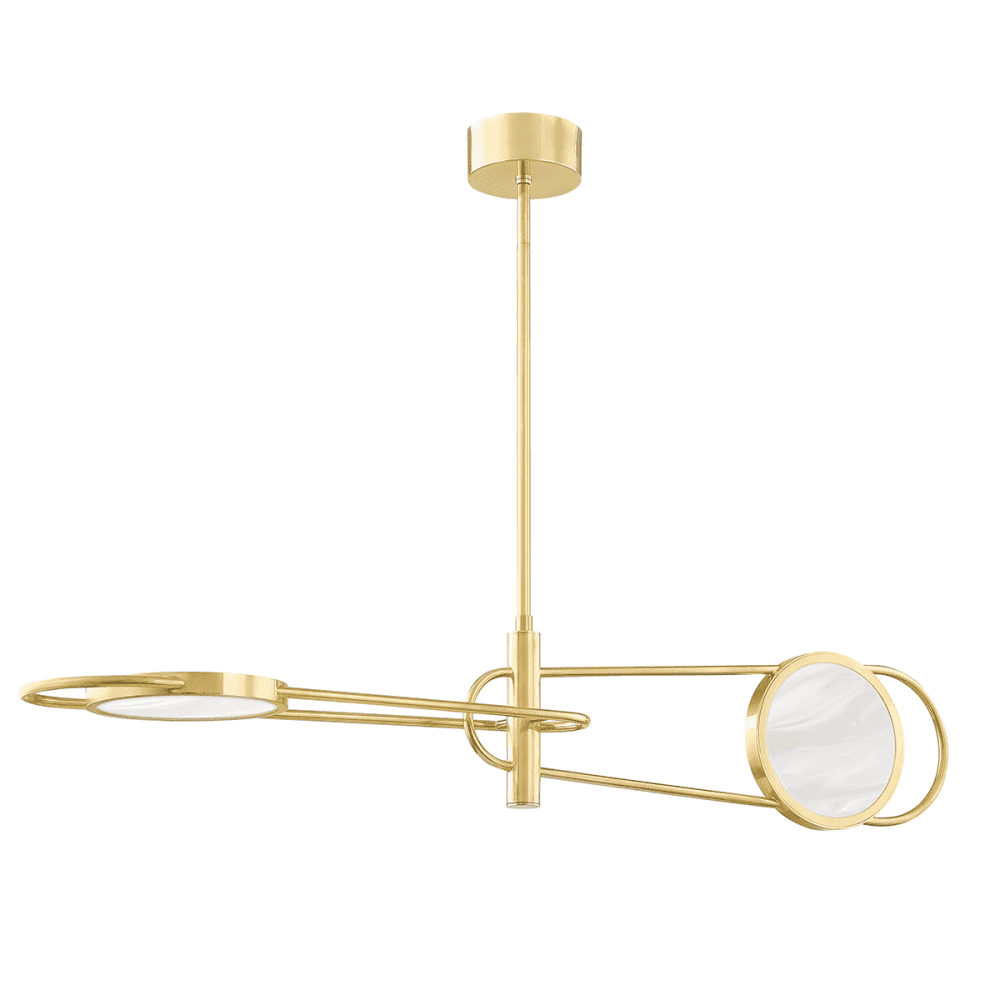 Hudson Valley Jervis 2 Light Pendant - Aged Brass