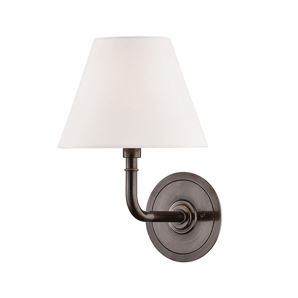 Hudson Valley Signature No.1 1 Light Wall Sconce Light - Distressed Bronze