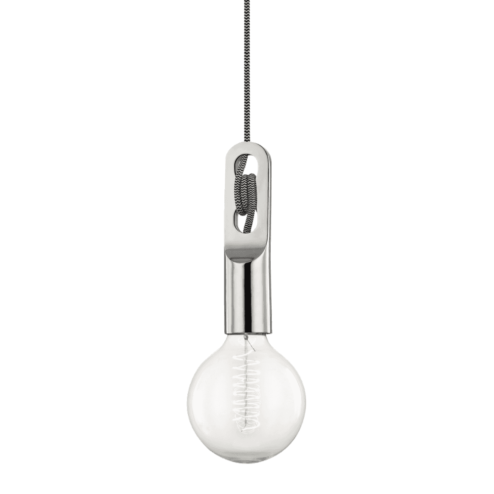 Mitzi Angela 1 Light Large Pendant - Polished Nickel