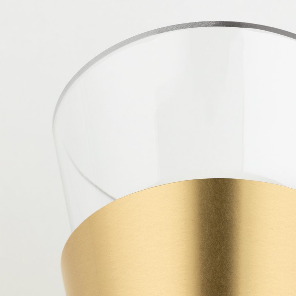 Mitzi Angie 2 Light Wall Sconce Light - Aged Brass & Black