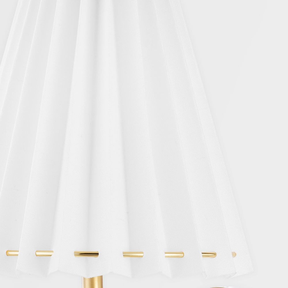 Mitzi Demi 1 Light Curved Wall Sconce Light - Aged Brass