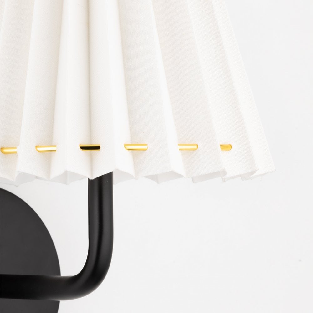 Mitzi Demi 1 Light Curved Wall Sconce Light - Soft Black