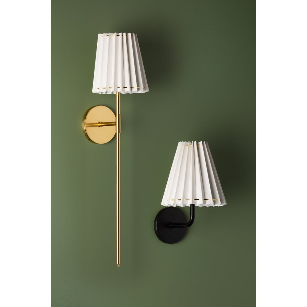 Mitzi Demi 1 Light Curved Wall Sconce Light - Soft Black