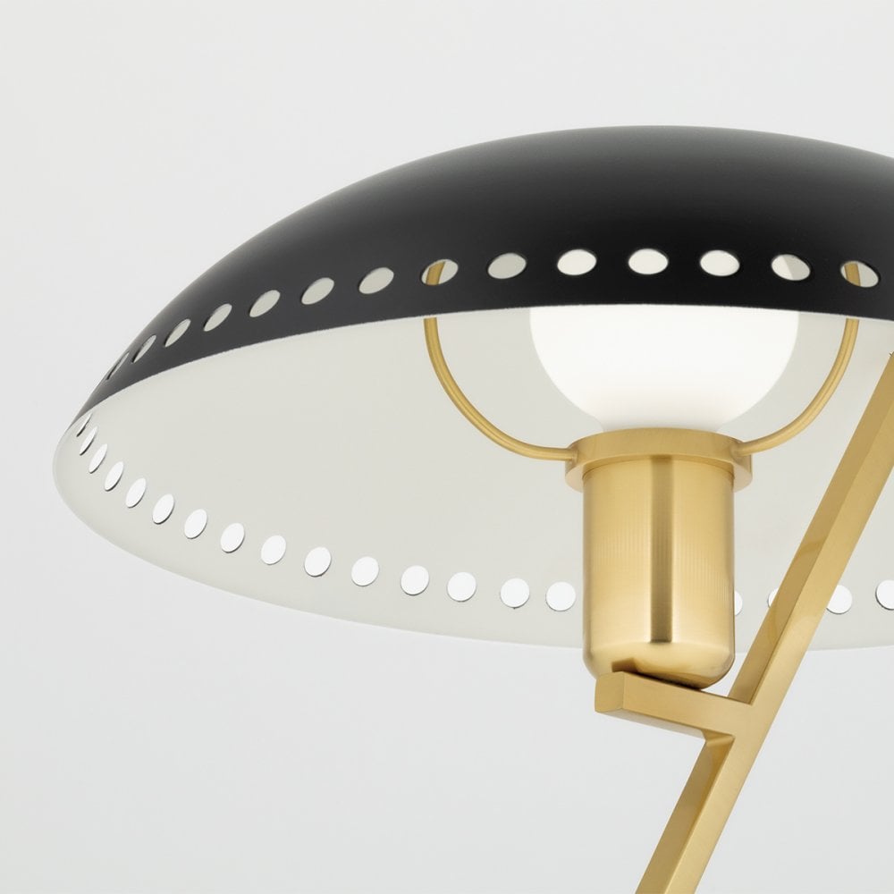 Mitzi Landis 1 Light Table Lamp - Aged Brass & Black