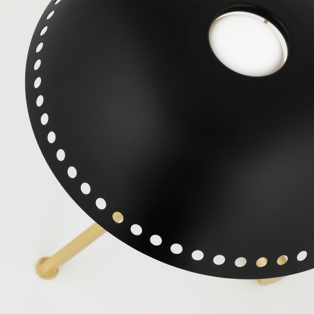 Mitzi Landis 1 Light Table Lamp - Aged Brass & Black