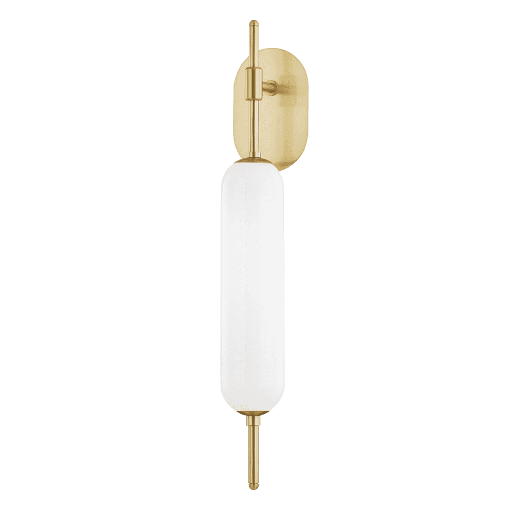 Mitzi Miley 1 Light Wall Sconce Light - Aged Brass