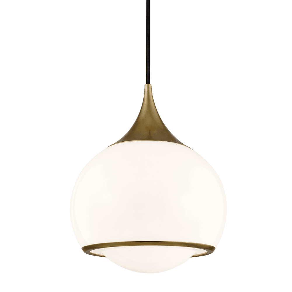 Mitzi Reese 1 Light Medium Pendant - Aged Brass