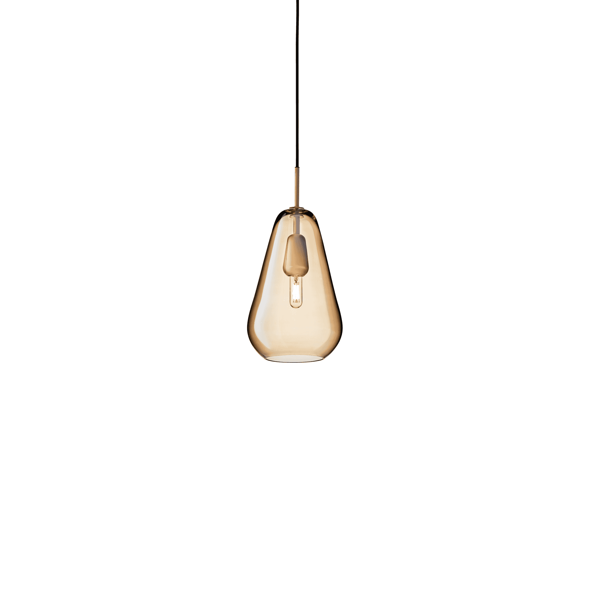 Nuura Anoli Medium 1 Light Pendant - Nordic Gold & Gold Glass